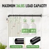 L Shaped Shower Curtain Rod, [23"-36"] x [23"-36"] Adjustable Corner