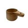 Yuqim 1 Pcs Wooden Measuring Cup Beech Wood Coffee Scoop