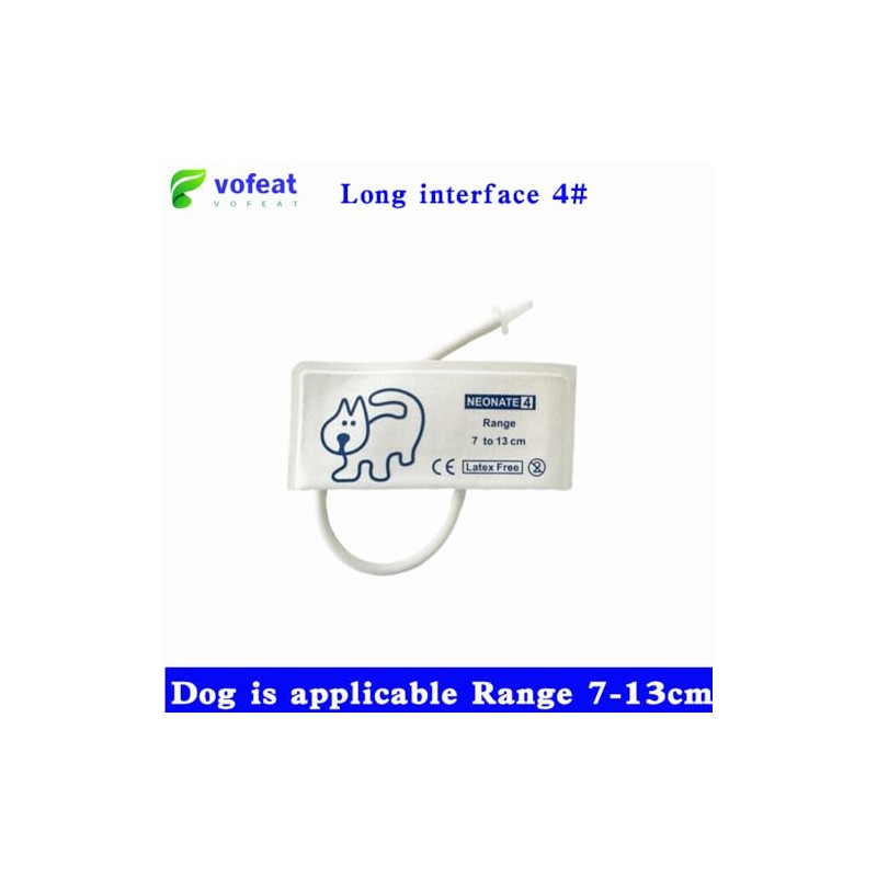 Vofeat Disposable Blood Pressure Cuffs for Veterinary Use, Multi-Size Set,