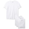 Nautica Men's 4 Pack Cotton Crew Neck T-Shirts, White, Medium