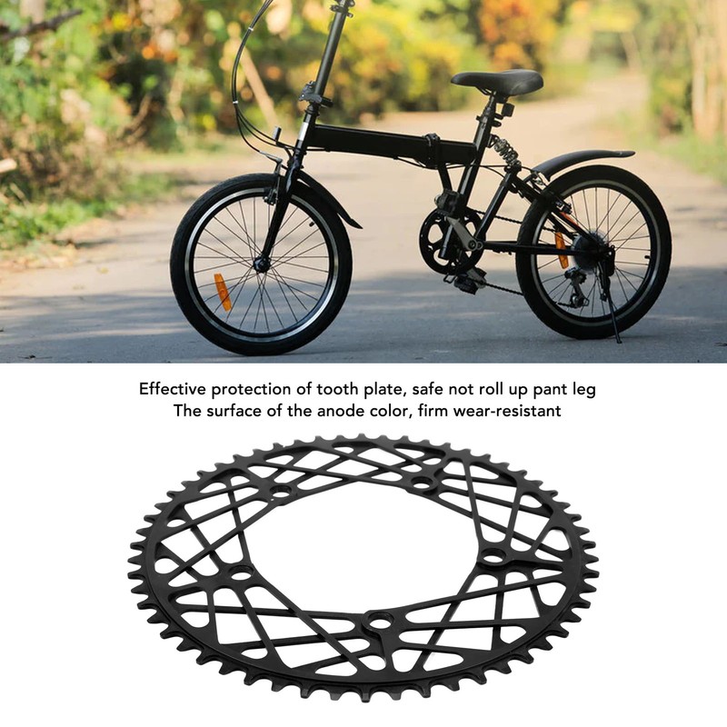 Bike Chainring 56T Aluminum Alloy Lightweight Wear Resistant Bike Chain