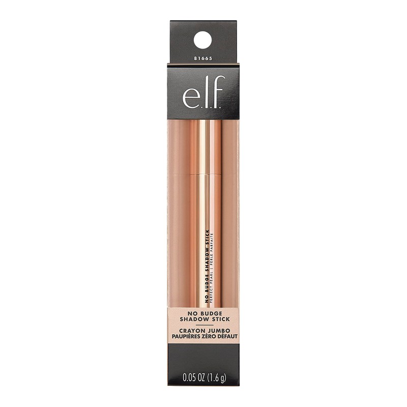 e.l.f. No Budge Shadow Stick, Longwear, Smudge-Proof Metallic Eyeshadow, Perfect