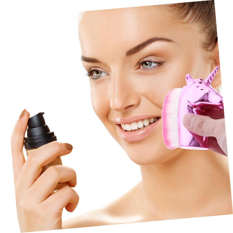 Minkissy 3 Pcs Makeup Brushes for Gold Handle Set Professional