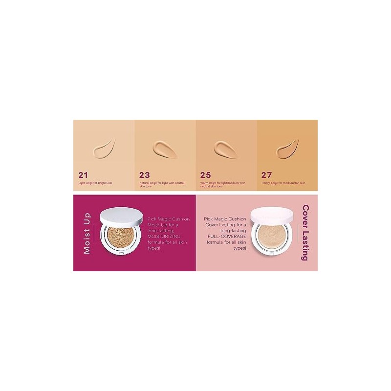 Missha Magic Cushion Cover Lasting SPF50 PA, 2018 Upgraded M