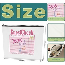 Christian Religious Bible Labor Day 4th of July Jesus God Crosses Makeup Bag Gifts Coquette Bow Christian Travel Toiletry Cosmetic Bag for Women