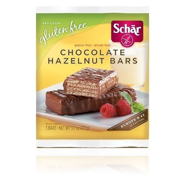 Schar Chocolate Hazelnut Bar, 3.7 Ounce - 12 per case.12