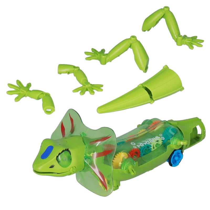 Srliya Walking Lizard Model Electric Detachable Lizard Toy Gift with