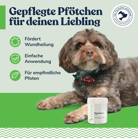 FELMO Paw Balm for Dogs & Cats (130 ml) - Zinc Paw Protection for Dog Paws and for the Care of Stressed Cat Paws - Against Dry and Cracked Paws - Odourless and Paraben-Free