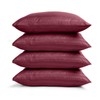 BedLooms Burgundy Pillow Cases 2 Pack - 100% Microfiber Envelope