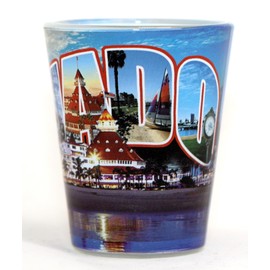 San Diego California Coronado Greetings Shot Glass