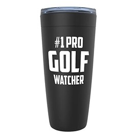 Sports Lover Black Edition Viking Tumbler 20oz - #1 Pro Golf Watcher - Golfing Tee Support Hobby Golfer Balls Par Caddy Swing Hole Target Accuracy