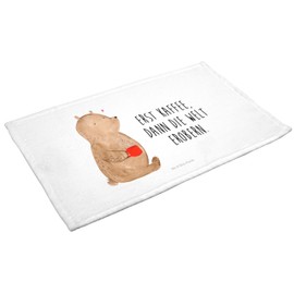 Mr. & Mrs. Panda Guest Towel Bear Coffee Gift Motivation Morning Routine Terry Towel Good Morning Children's Towel Teddy Bear Guest Towel