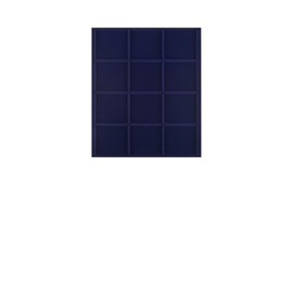 Prophila Collection blue velour insole for coin box, 12 angular compartments for coins up to 66 mm