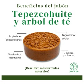 Jabón De Tepezcohuite Artesanal Cicatrizante Regenerativo