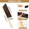 2 Pcs Wooden Dust Brush,Hand Broom with Lanyard Bench Brush
