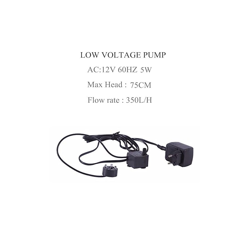 Tabletop fountain submersible water pump (5W with LED)