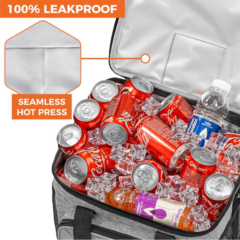 OPUX Soft Cooler Bag, Insulated Collapsible Lunch Cooler Tote for
