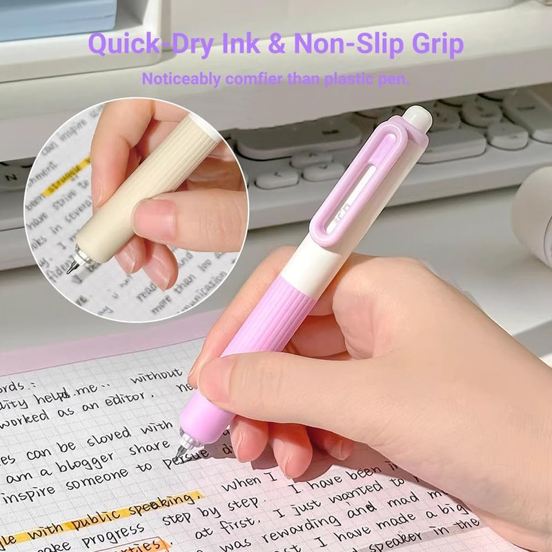 Tinsync Mini Pocket Pen 0.5mm Fine Point, Compact EDC Gel