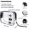 5pcs Clear Toiletry Bag,2 Pack TSA Approved Waterproof Carry-on Makeup