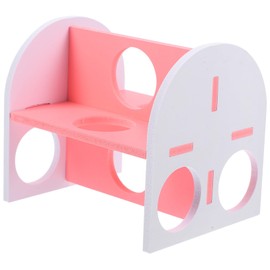 BESPORTBLE Hamster Toy Double Hide Tunnel for Guinea Pigs Cute Aesthetic Pet Hideout Smooth to Clean Hamster Cage Accessory and Chinchillas