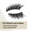 Eylure Pre-Glued False Lashes, Luxe Faux Mink, Paragon