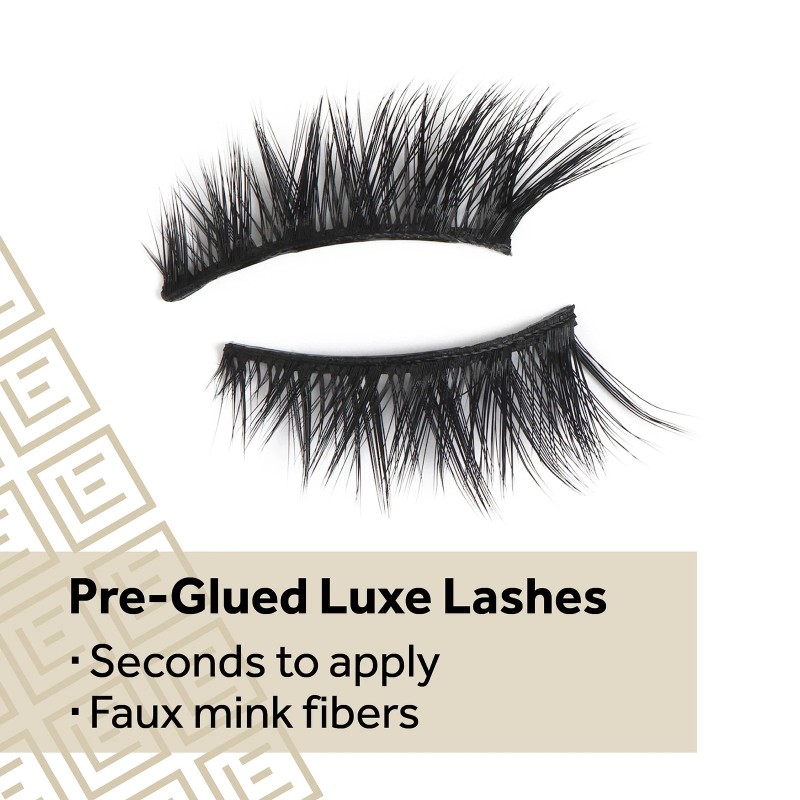 Eylure Pre-Glued False Lashes, Luxe Faux Mink, Paragon