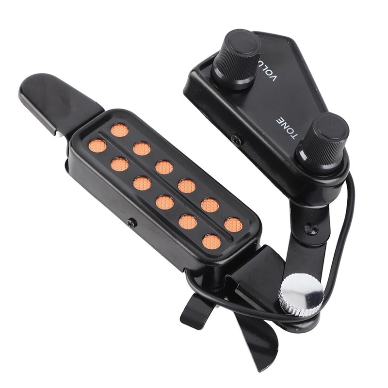 Guitar Pickup 12 Hole Acoustic Guitar Soundhole Pickup with Tone