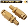 Cheemuii 1/4" Inflation Schrader Valve with Push to Connect for