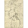 History Galore 24"x36" Gallery Poster, Map tourist routes Yellowstone National