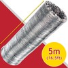 SPARES2GO Universal 5m Extra Long Aluminium Flexible Tumble Dryer Vent