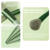 13 Piece Vegan Synthetic Makeup Brush Set No-Shed with Green