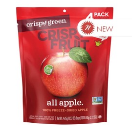 Crispy Green 406407 2.12 oz All Apple Dried Fruit Multi Pack - Pack of 8