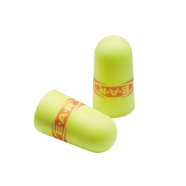 3M Ear Plugs, 200 Pairs/Box, E-A-Rsoft SuperFit 312-1256, Uncorded, Disposable, Foam, NRR 33, Drilling, Grinding, Machining, Sawing, Sanding, Welding, 1 Pair/Poly Bag