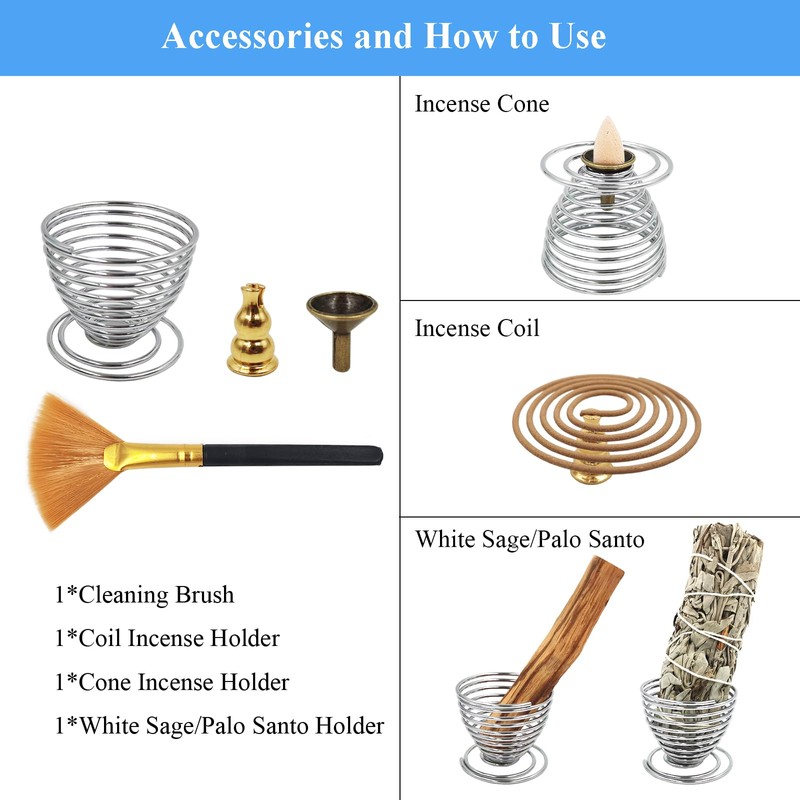 SLKIJDHFB Incense Stick Holder Palo Santo Holder, Sage Holder, Handmade