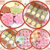 Orapink Christmas Cookie Cutter-Plastic Christmas Cookie Cutters and Stamps,9 Pieces