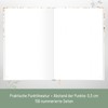 paper&you® Bullet Journal Dotted A5 with Elastic Band "Wild Blossoms"