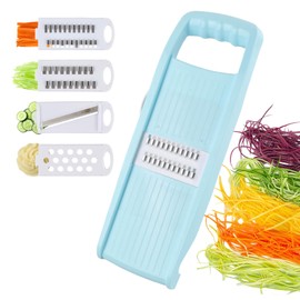 4 in 1 Vegetable Slicer, Removable, Slicer, Grater, Wave Cutter, Chopper, Mandolin Cutter with Handle, Vegetable Cutter, Cucumber Slicer, Thin Slicer for Vegetable Grater, Carrots, Potato Harp