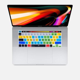 WYGCH Premiere Pro CC Silicone Shortcuts Keyboard Cover Skin for MacBook Pro 16 inch A2141 2019 2020 Pro 13.3 inch A2338 M1/A2251/A2289 with Touch Bar and Touch ID US Version
