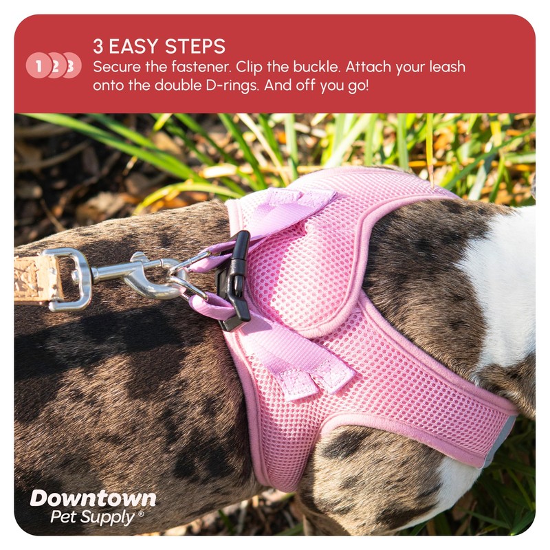 Step in Harness - Baby Pink, M