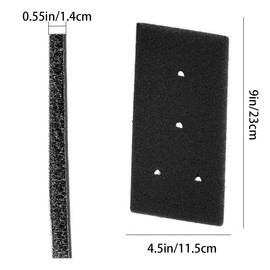 VIVIIHOO Set of 6 Dryer Filter Condenser Dryer Sponge Filter for Bauknecht Privileg Whirlpool HX 481010716911, 230 x 115 x 14 mm, Replacement Part Durability Extend Service Life