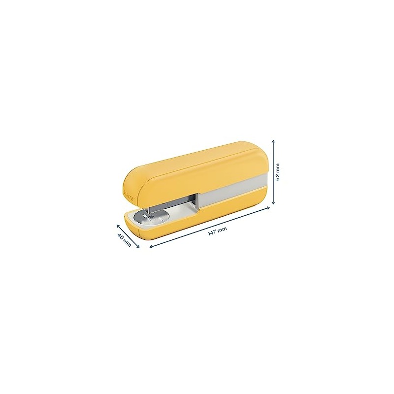Leitz Stapler, 30 Sheet Capacity, Cosy Range, Warm Yellow, 55670019