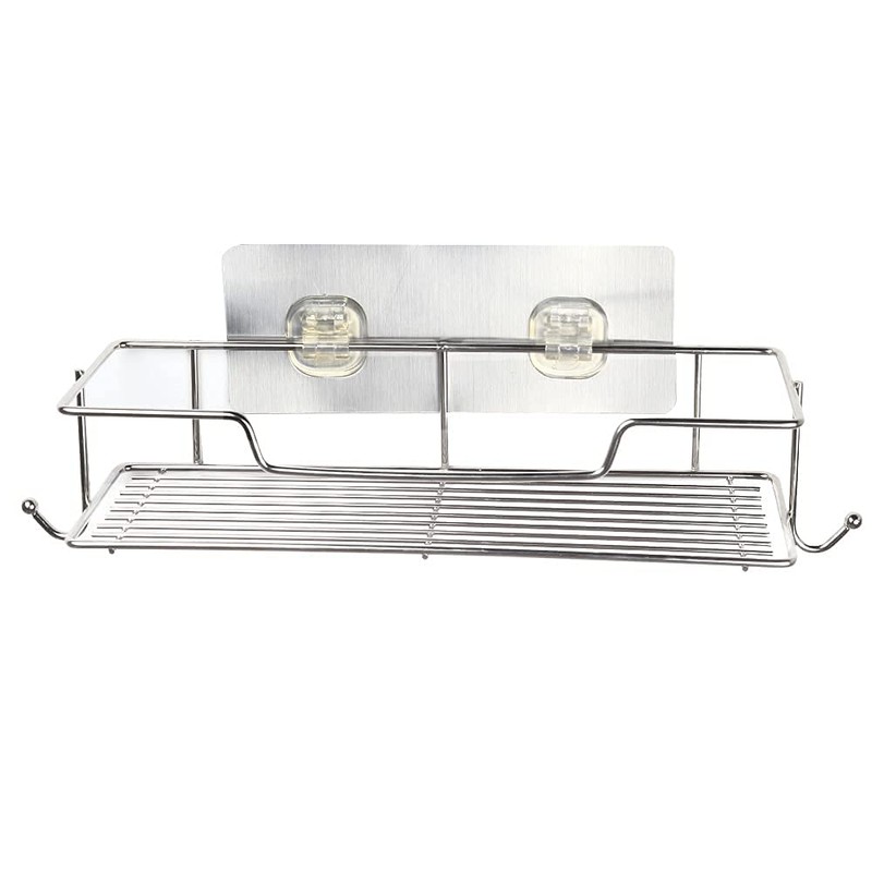 SIMSA-Expert Shower Caddy Bathroom Shelf Stainless Steel Chrome Look No