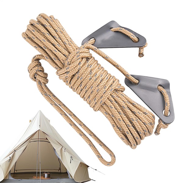 Camping Rope | Guyline Camping Paracord Rope,32.8Ft 5mm Reflective Cord