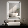 LED Bathroom Mirror, 20 x 28 Inch Anti-Fog Wall Mirror