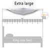 zebrum Toy Hammock, Extra Large Corner Storage Net for Stuffed