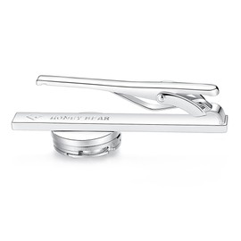 HONEY BEAR Men's Tie Clip Steampunk Clockwork Tie Clip 5.4 cm Reusable, copper, No Gemstone