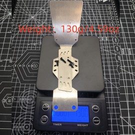 AFDHGS 2mm Stainless Steel Heavy Duty Front Skid Plate for Traxxas UDR Unlimited Racer - Handcrafted Precision Fit