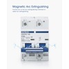 Chtaixi DC Miniature Circuit Breaker, 2 Pole 500V 125 Amp