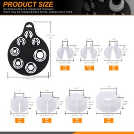 Rustark 7Pcs Fuel Line Quick Disconnect Removal Tool Set for Automotive AC Conditioner Fuel Line- Sizes Includes 1/4 Inch 5/16 Inch 3/8 Inch 1/2 Inch 5/8 Inch 3/4 Inch 7/8 Inch