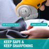 VLOXO Cordless Electric Scissors, AT001 Rotary Cutter for Fabric with